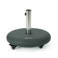 thumbnail image 3 of Noble House Hayward Outdoor 80lbs Concrete Circular Umbrella Base in Green, 3 of 7