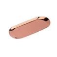 thumbnail image 1 of Stainless Steel Trinket Tray Serving Plate Decor Storage Dish for Jewelry Fruit Rose Gold, 1 of 9