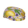 thumbnail image 2 of Uemuo Lavender Flowers Printed Sports Headbands for Men Women,Moisture Wicking Workout Headband, Sweatband Headbands,Non-slip Workout Gym Yoga Headband, 2 of 9