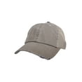thumbnail image 2 of Top Headwear Distressed  Wash Herringbone Trucker Hat, Khaki, 2 of 4