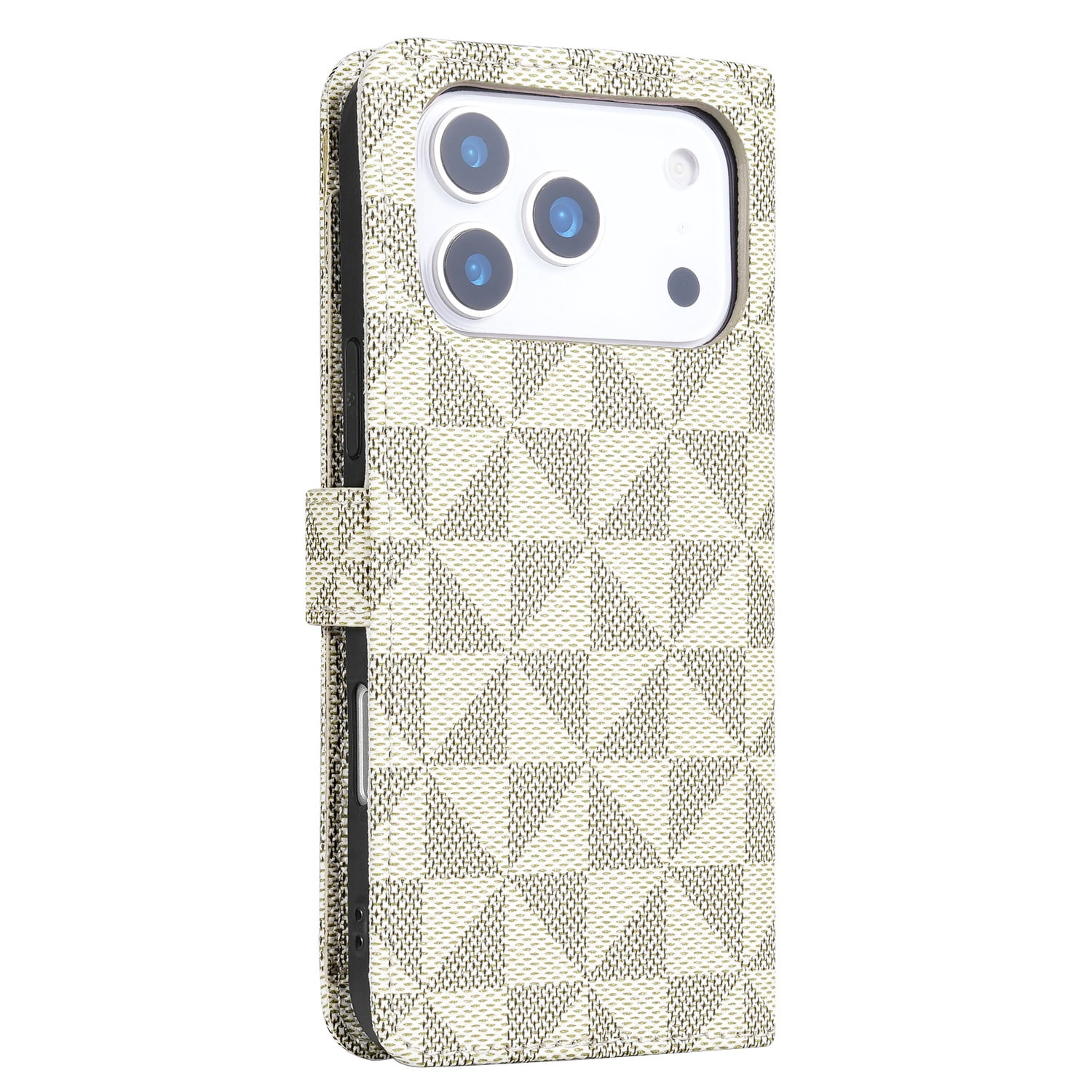 Stylish Triangle Wallet Case for iPhone 17 Pro - Yellow
