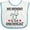 White and Blue, variant on Inktastic Oncologist Mommy Girls Baby Bib
