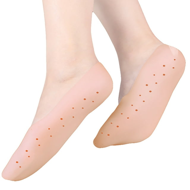 1 Pair Unisex Silicone Socks Breathable Moisturizing Socks Foot Care Protector