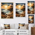 thumbnail image 4 of Designart "Sunkissed Sands by the Coast" Nautical & Beach Floater Framed Wall Decor, 4 of 7
