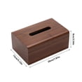 thumbnail image 2 of Cubierta de caja de pañuelos de madera de nogal negro con parte inferior que se puede abrir for sala de estar, dormitorio, oficina, 2 of 7