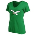 thumbnail image 2 of Women's Saquon Barkley Kelly Green Philadelphia Eagles Plus Size Fair Catch Name & Number Scoop Neck T-Shirt, 2 of 3