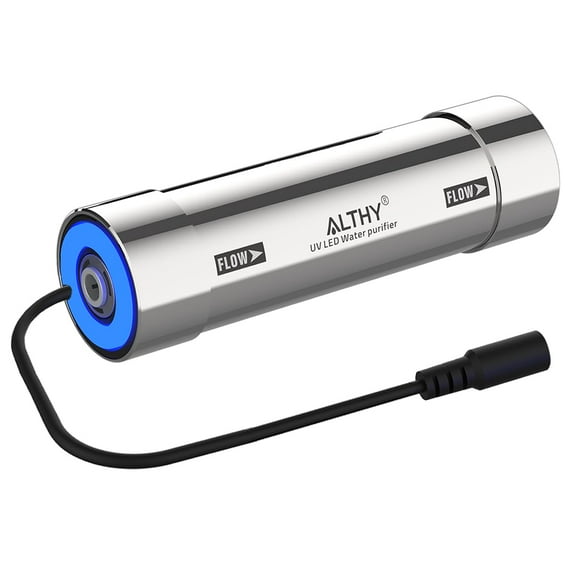 ALTHY LED UV͎ Ultrąviolët Water Filter for Under Sink Water Purifier System or Reverse Osmosis System, Reduce Rate up to 99.9%, -Free, Stainless Steel