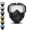 Clear, variant on A Full-face Goggle, Detachable Full Face Goggle Mask, Anti-Fog HD Lens & UV Dust Protection Windproof Face Shield, Impact Resistant Goggles for Riding, Mowing, Cutting, Construction & Industrial Work
