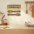 thumbnail image 1 of Decoración de pared de madera perfecl adorno colgante arte placa para Bar comedor entrada porche marrón, 1 of 8