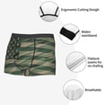 thumbnail image 3 of Balery Jungle Green Camo USA Flag Calzoncillos bóxer para hombre, ropa interior de algodón suave y transpirable con cinturilla de nailon-Large, 3 of 5