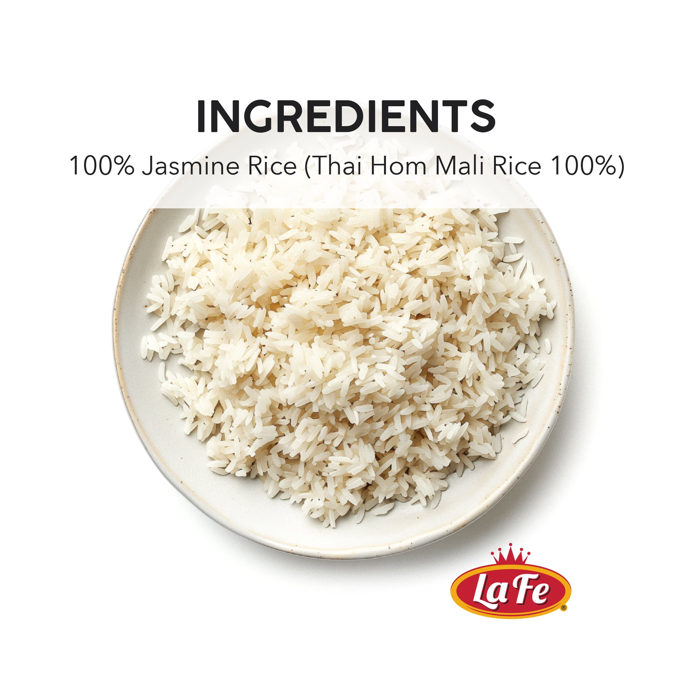 La Fe Authentic Jasmine Rice, 20 lbs Bag
