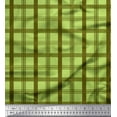 thumbnail image 1 of Soimoi Poly Georgette Fabric Check Check Printed Fabric 1 Yard 42 Inch Wide, 1 of 3