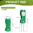 thumbnail image 2 of Uxcell Golf Divot Repair Tool, Foldable Metal Golf Green Divot Tool with Magnetic Ball Marker Black/Dark Green, 2 of 7