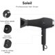 thumbnail image 2 of LMHF Soleil Professional Hair Dryer | 3 Heat Settings & 2 Airflow Settings | Cool Shot Locks-in Style | Professional Length Cord | Best Lightweight Hair for Smooth Blowouts (Black), 2 of 5