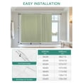 thumbnail image 6 of Sage Green Tie Up Curtains for Windows 45 Inch Length Balloon Curtains Kitchen Adjustable Balloon Window Shade Farmhouse Sage Green Decor Tie Up Valance Bathroom Curtain Window 52"x45", 6 of 6