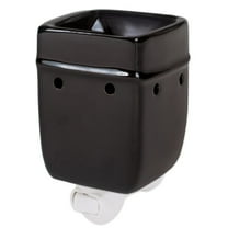 Solid Black Wax Tart Oil Warmer Black Stoneware Electric Plug-In Wax Tart Oil Warmer