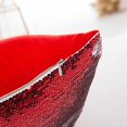 thumbnail image 3 of Rojo de lentejuelas copo de nieve Reno letra patrón sofá decoración del hogar fundas de almohada de coche funda de almohada suave funda de almohada 40x40cm Inevent JR0775-06, 3 of 6