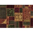 thumbnail image 1 of Ahgly Company Indoor Rectangle Patchwork Brown Transitional Area Rugs, 2' x 5', 1 of 4