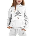 thumbnail image 4 of Girls Christmas Outfit Set - Lined Hoodie and Jogger Pants, Warm Winter Tracksuit for Kids, Cozy Holiday Printed Sweatshirt and Pants Set, 4 of 6