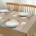 thumbnail image 3 of Pioneer Flower Floral Print Pattern Summer Placemats Table Placemats Set Of 4-Linen Kitchen Washable Placemats Table Mats 12x18 Inch Non-Slip Heat Resistant, 3 of 5