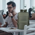thumbnail image 2 of Travel Backpack Black Large Capacity with Laptop Compartment Compression System Password Lock Hidden Pocket for Man Teacher Airplane Road Trips, 2 of 5