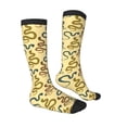 thumbnail image 3 of Balery Various Snake Printed Novelty Socks Men's Women's Crew Socks Sports Socks Knee High Socks Cotton Socks Quirky and Cool Socks, 3 of 9