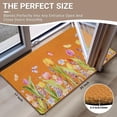 thumbnail image 3 of Tulip Floral Butterfly Coir Door Mat for Front Door, Spring Sumeer Flowers Outdoor Welcome Mats for Entrance,Garden,RV,Patio,Home Porch Decor Doormat 30x17 Inch, 3 of 6