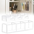 thumbnail image 2 of ​​Piwvid Acrylic Cabinet Door Mounted Holder, Reusable Tumbler Organizer Rack for Small Kitchen Accessories Storage, Sticky Cupboard Container Shelf​​, 2 of 9