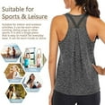 thumbnail image 3 of Womens Workout Tops for Women Racerback Tank Tops Mesh Yoga Shirts Athletic, 3 of 6