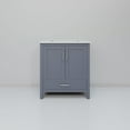 thumbnail image 4 of Jacques 30 in. W x 22 in. D Dark Grey Bath Vanity and Cultured Marble Top, 4 of 8