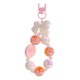 thumbnail image 1 of Llavero con cuentas, colgante de llave de coche de dibujos animados, pulsera portátil, llavero para fiesta de niñas Rosa, 1 of 9