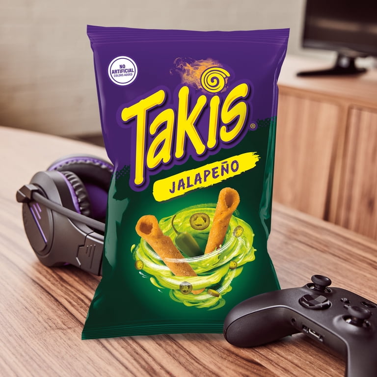 Takis Jalapeno 9.9 oz Sharing Size Bag, Pickled Jalapeno Rolled