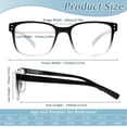 thumbnail image 2 of CLASAGA Reading Glasses for Women Men, Blue Light Blocking Ladies Computer Readers with Spring Hinge, 2 of 7
