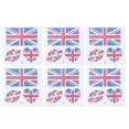 thumbnail image 1 of 25 Sheets Disposable National Flag Stickers Temporary Waterproof Cheering Tattoos National Flag Decal for Sports s (), 1 of 3