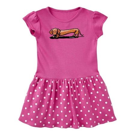 

Inktastic Little Red Doxie Gift Baby Girl Dress