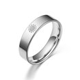 thumbnail image 1 of Anillo de acero de titanio, anillo de luna, estrella, sol, anillo de pareja, anillo de amor de acero de titanio para hombres y mujeres, 1 of 6