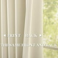 thumbnail image 4 of Cream Pinch Pleated Blackout Curtains with Hooks - 78 inch Length Room Darkening Thermal Insulated Window Curtain Drapes for Living Room Bedroom Set of 2 Panels 40" Wx78 L, 4 of 7