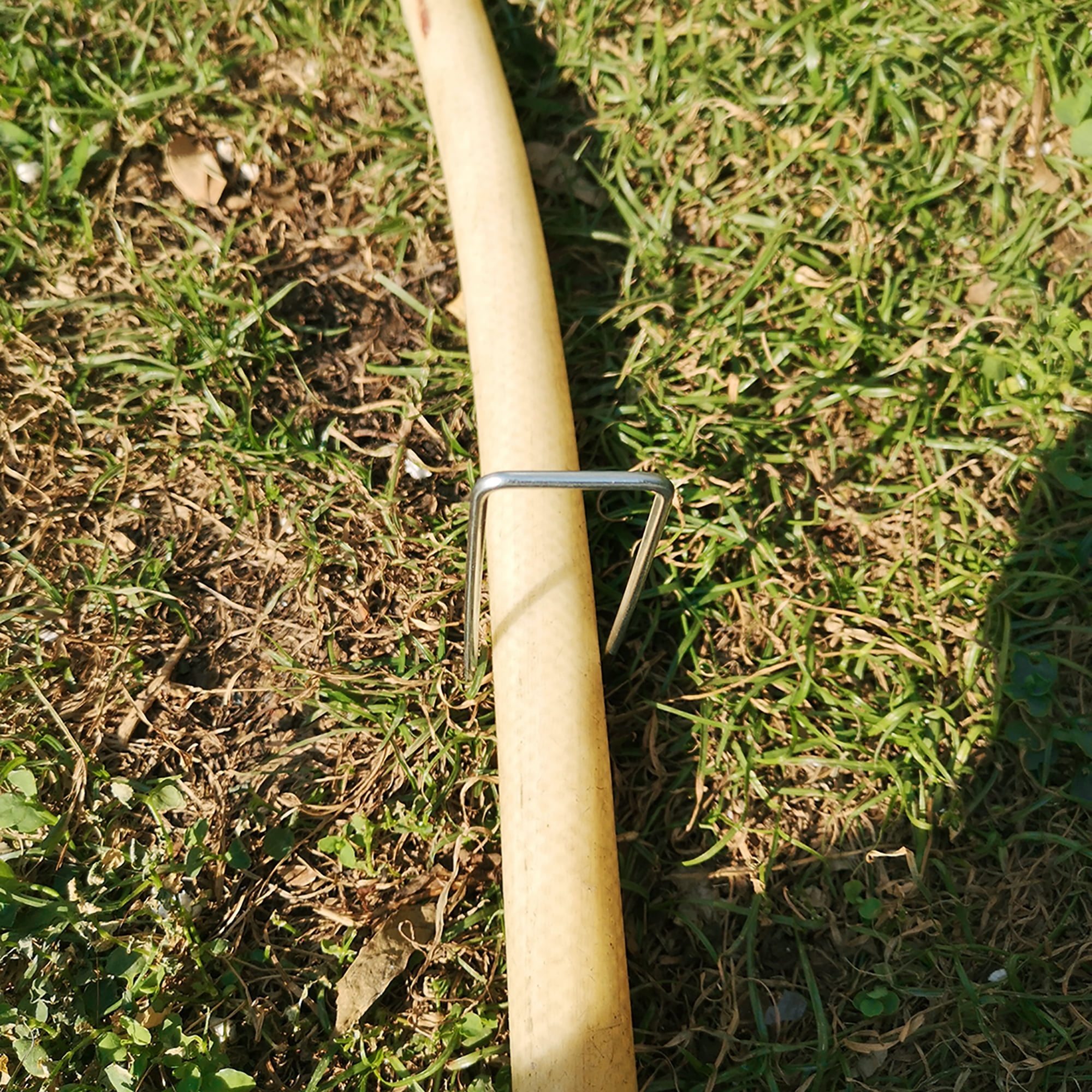 UShaped Garden Staples Stakes Pegs 300 x 30 x 3mm(LxWxD) Square 15 pcs