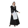thumbnail image 4 of Xdegoge Womens Costume Dress Historical Modest Prairie Colonial Floral Dress Medieval Renaissance Vintage Dresses, 4 of 7