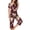 #0369-Wine, variant on Women's Pajama Sets Short Sleeve Top Capri Pants Floral Print Button Front Loose Fit Cozy Breathable Lightweight Loungewear Gift