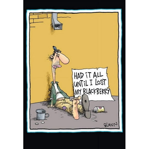Nobleworks Lost My Blackberry Funny / Humorous McCoy Bros Birthday Card