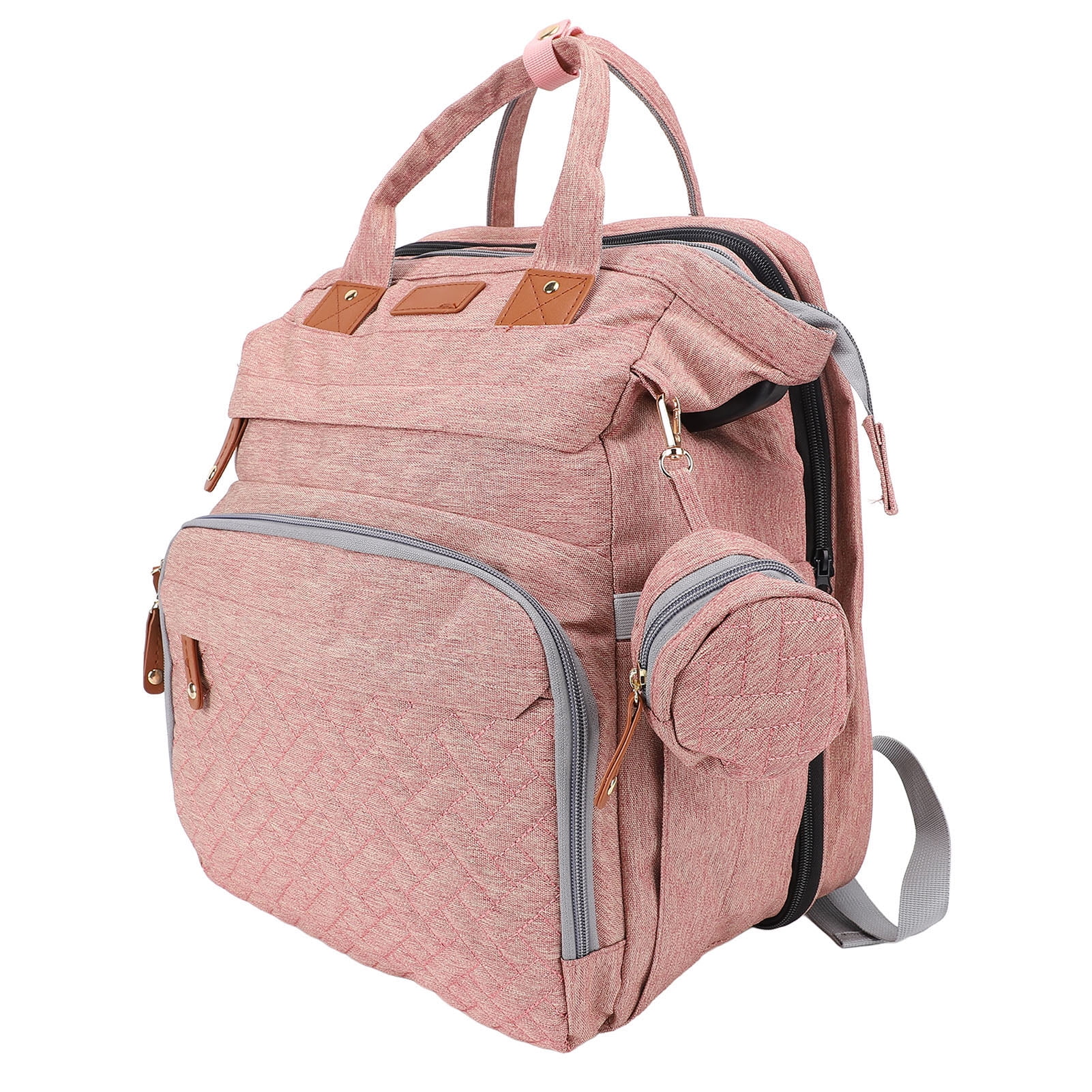 Diaper Backpack, Multifunctional Foldable Baby Storage Bag with USB Charging Port, for Travel Handbag