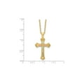 thumbnail image 3 of Gem & Harmony 10K Yellow Gold Cross Pendant Necklace with Chain for Women, 3 of 5