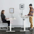 thumbnail image 2 of Costway 55"x28" Electric Standing Desk Adjustable Sit to Stand Table w/USB Port White, 2 of 9