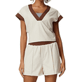 thumbnail image 2 of Short de Yoga et de Danse pour Femme, Shorts de Sport d'Été, Cyclisme et Randonnée, Blanc m, 2 of 7