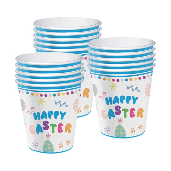 TACILIP Home Decor, 16-pack Disposable Paper Cups Easter Paper Cups - Durables Drinking Cups Suitable for All Kinds Of Beverages and Everyday Use, Gifts for Men