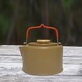 thumbnail image 6 of yotijay Camping Kettle 1.2L Outdoor Hiking Kettle Camping Tea Kettle Camp Tea Coffee Pot brown, 6 of 9