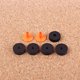 thumbnail image 5 of Naiovety 7 piezas de platillos de fieltro práctico Hi Hat tuercas de embrague arandelas juego de herramientas de percusión naranja negro Accesorios para instrumentos musicales Naiovety OD023677-00, 5 of 6