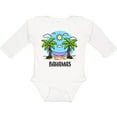 thumbnail image 3 of Inktastic Summer Vacation in The Bahamas Boys or Girls Long Sleeve Baby Bodysuit, 3 of 5