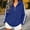 A06 Blue, variant on Women's Half Zip Pullover Hoodies Striped Long Sleeve Sweatshirts Casual Athletic Quarter Zip Jumpers with Kangaroo Pockets for Workout Running Activewear
